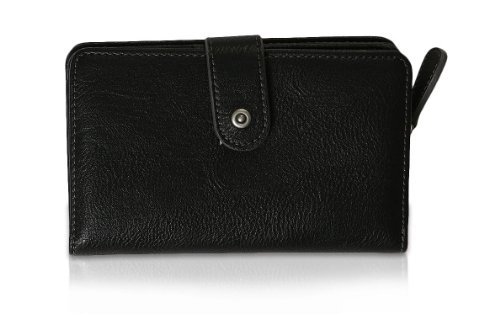 s.Oliver (Bags) Slouchy Pocket Wallet Portmonetki, 16 x 10 x 2 cm, czarny - czarny (czarny 999) - 16x10x2 cm (B x H x T)