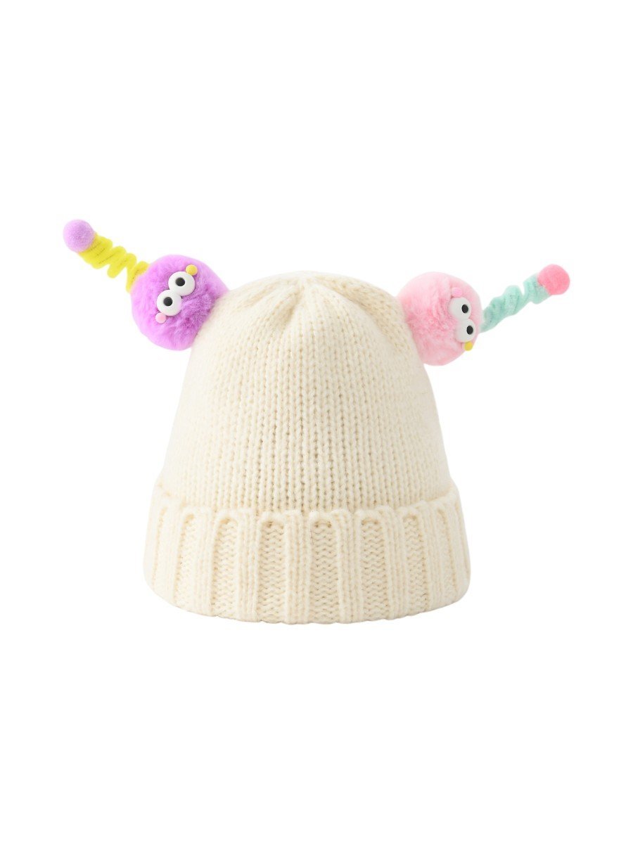 Dziewczęca czapka zimowa Slinky ecru Be Snazzy r.54/58