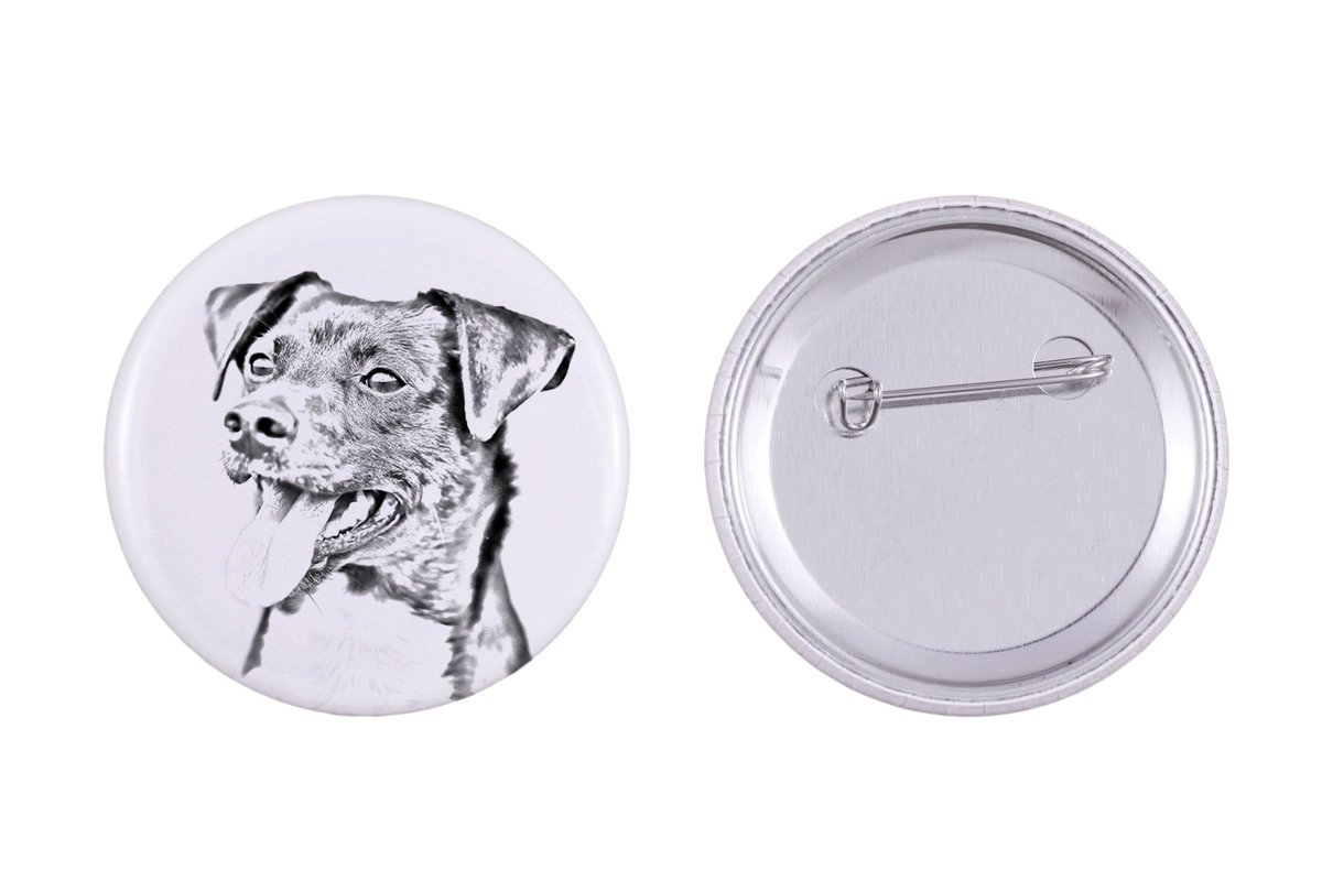 Duńsko-szwedzki pies wiejski - przypinka z twoim psem, dodaj własne foto, marka Art-Dog