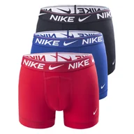 Majtki męskie - Męskie Bokserki NIKE TRUNK 3PK 0000KE1256612 – Wielokolorowy - miniaturka - grafika 1