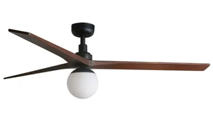 Energooszczędny wentylator sufitowy z oświetleniem i pilotem Klim L czarny orzech 150 cm - Wentylatory sufitowe - miniaturka - grafika 1