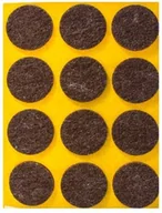 Meble modułowe i akcesoria - Samoprzylepne podkładki filcowe brązowe ø25 12szt - miniaturka - grafika 1