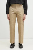 Spodnie męskie - Dickies spodnie męskie kolor beżowy proste DK0A4XK3KHK1-KHAKI - miniaturka - grafika 1
