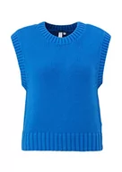 Swetry damskie - Q/S by s.Oliver Sweter damski, niebieski, XXL, niebieski, XXL - miniaturka - grafika 1