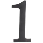 Akcesoria do drzwi - Cyfra plastikowa "1" czarna 180 mm - miniaturka - grafika 1