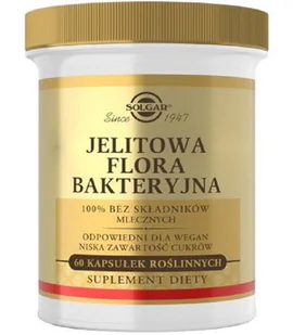 Solgar Jelitowa Flora Bakteryjna 60 kapsułek - Suplementy naturalne - miniaturka - grafika 1