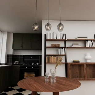 Potrójny zwis z ciemnymi kloszami na listwie 680/3 z serii ISTAR - Lampy sufitowe - miniaturka - grafika 6