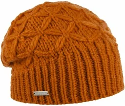 Czapka Dzianinowa Annelie Headsock by Seeberger, pomarańczowy, One Size - Czapki damskie - miniaturka - grafika 1