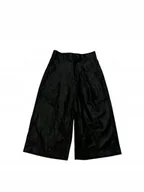 Spodnie damskie - Czarne skórzane spodnie damskie ZARA M - miniaturka - grafika 1