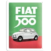 Tablice i flipcharty - Szyld 15x20 cm Fiat 500 Ital - miniaturka - grafika 1