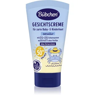 Bübchen Sensitive Sun Protection Face Cream SPF 50+ krem ochronny do twarzy dla dzieci SPF 50+ 6 m+ 50 ml - Kremy dla dzieci - miniaturka - grafika 1
