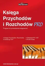 Księga Przychodów i Rozchodów PRO - 1 firma / 1 stanowisko - Programy finansowe i kadrowe - miniaturka - grafika 1