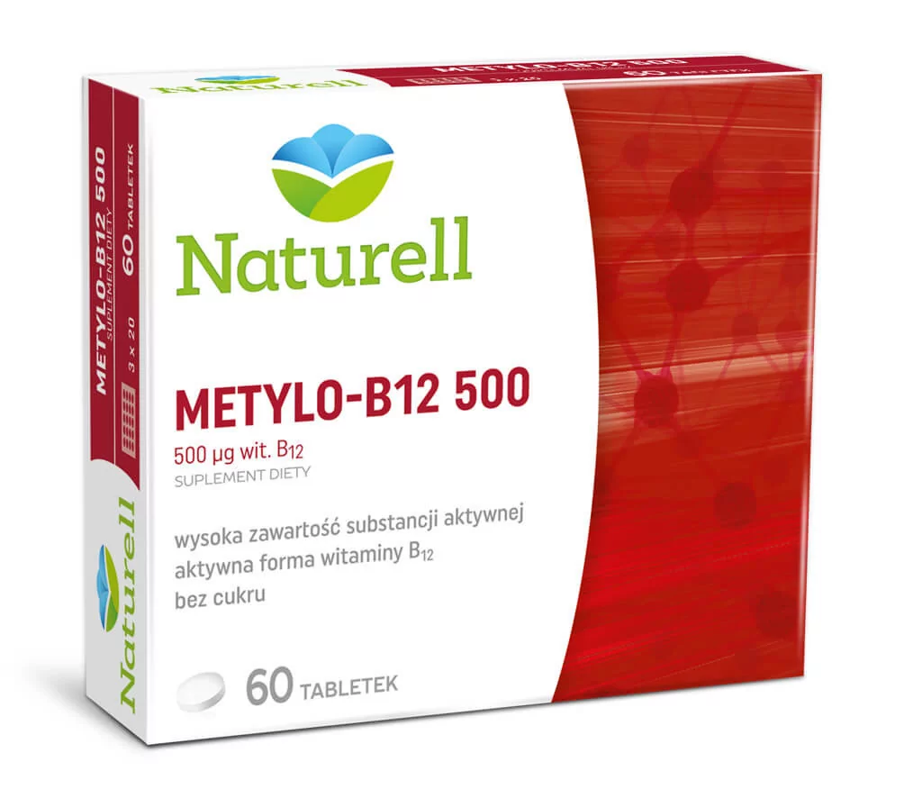 Naturell metylo b-12 500 x 60 tbl