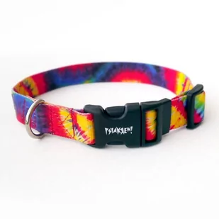 Obroża Regulowana dla Psa Tie Dye szeroka na 2,5 cm dla średnich i większych psów-XXL 38-52 cm - Obroże dla psów - miniaturka - grafika 1