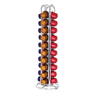Fackelmann Stojak na kapsułki z kawą FACKELMANN 20993 / na 40 kapsułek / metal chromowany / wys. 37,6 cm 4008033209939 - Pozostałe akcesoria kuchenne - miniaturka - grafika 1