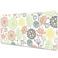 Podkładki na biurko - Podkładka na całe biurko Kwiaty i Serca 100x50 cm - miniaturka - grafika 1