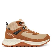 Buty trekkingowe damskie - Trekkingi Keen Hightrail Mid Wp 1030348 Brązowy - miniaturka - grafika 1