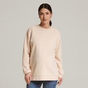Bluzy damskie - Reserved - Bluza z bawełny organicznej - Beżowy - miniaturka - grafika 1