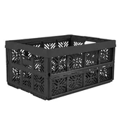 Pudła i pojemniki do przechowywania - Kosz składany Ida 48 x 35 x 23 cm 32 l czarny - miniaturka - grafika 1
