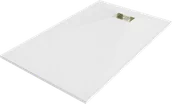 Brodziki prysznicowe - Mexen Hugo brodzik prostokątny SMC 140 x 80 cm, biały, maskownica złota - 42108014-G - miniaturka - grafika 1