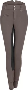 Waldhausen Bryczesy damskie Fun Sport High Waist - ELT - taupe/black - Bryczesy - miniaturka - grafika 1