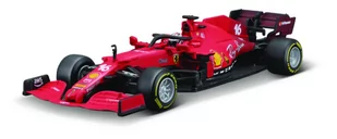 Bolid Ferrari SF21 Leclerc 1:43 Bburago - Zabawki zdalnie sterowane - miniaturka - grafika 1