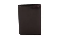 Portfele - Klasyczny męski skórzany portfel - Brązowy ciemny - miniaturka - grafika 1