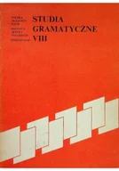 Książki o kulturze i sztuce - Studia gramatyczne VIII - miniaturka - grafika 1