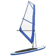 Deski SUP i akcesoria - VidaXL Lumarko Nadmuchiwana deska SUP z żaglem i akcesoriami, niebiesko-biała 92210 VidaXL - miniaturka - grafika 1
