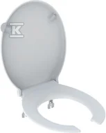 Inne akcesoria elektryczne - Deska sedesowa Selnova Comfort z otwartym siedziskiem, mocowanie od dołu, zawiasy metalowe, antybakteryjna - miniaturka - grafika 1