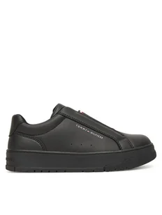 Tommy Hilfiger Sneakersy T3X9-34092-1355999 S Czarny - Buty dla chłopców - miniaturka - grafika 1