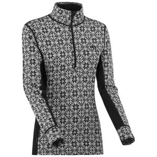 Damska koszulka Kari Traa Rose Half Zip Rozmiar: S / Kolor: czarny - Koszulki sportowe damskie - miniaturka - grafika 1