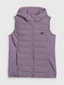 Kurtki damskie - 4F Bezrękawnik z wypełnieniem syntetycznym damski - fioletowy XXL - miniaturka - grafika 1