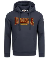 Bluzy męskie - Bluza LONSDALE CLASSIC granatowa kaptur-XXL - miniaturka - grafika 1