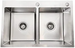 Stellman Zlewozmywak stalowy dwukomorowy STEEL 7549 inox - Zlewozmywaki - miniaturka - grafika 1