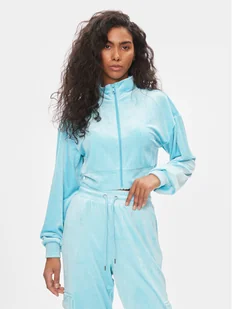 ONLY Bluza Onlrebel New L/S Cropped Highneck Swt 15310718 Błękitny Regular Fit - Bluzy damskie - miniaturka - grafika 1