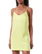 Sukienki - Calvin Klein Jeans Damska sukienka z monogramem, Limonka cytrynowa, XS - miniaturka - grafika 1