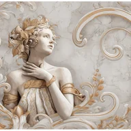 Fototapety - Fototapeta 3D Abstrakcja Kobieta Vintage Marmur 400x280 cm Tapeta Do Sypialni Salonu Kuchni Na Flizelinie - miniaturka - grafika 1