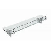 Półki łazienkowe - Stella Stella Oslo półka szklana 02.800 chrom 02.800 - miniaturka - grafika 1