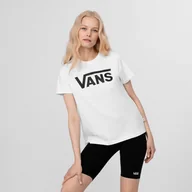 Koszulki sportowe damskie - Damski t-shirt basic VANS FLYING V CREW TEE - biały - miniaturka - grafika 1