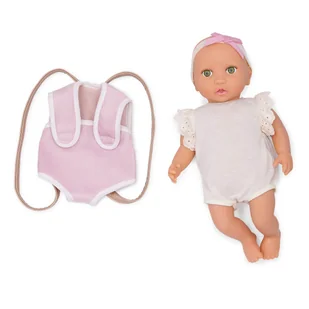 Lullababy Lalka NIEMOWLĘ 35cm z nosidełkiem - Lalki dla dziewczynek - miniaturka - grafika 1