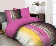 Pościel - Faro Pościel bawełniana 160x200 Prestige 06 różowa brązowa cieniowana - miniaturka - grafika 1