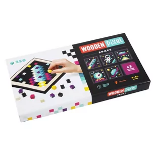 Drewniana mozaika klocki Wooden Pixel 1 Kosmos CUBIKA - Klocki - miniaturka - grafika 1
