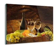 Deski do krojenia - z foto osłona na indukcję Winogrona ser wino 60x52, ArtprintCave - miniaturka - grafika 1