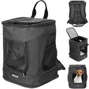 Sprzęt podróżny i transportery dla psów - Plecak dla zwierząt domowych Czarny 41x30x31cm - miniaturka - grafika 1