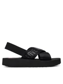 Sandały damskie - LOVE MOSCHINO Sandały JA16214G0MIX4000 Czarny - miniaturka - grafika 1