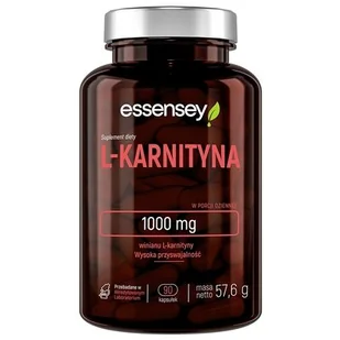 Spalacz tłuszczu lipotropowy ESSENSEY L-Karnityna 90 k (5902114043537) - Spalacze tłuszczu - miniaturka - grafika 1