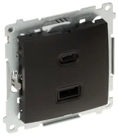 Gniazdka elektryczne - GNIAZDO ŁADOWANIA DEC2CA.01/49-SIMON54 Premium USB 5V DC / 3.1A - miniaturka - grafika 1