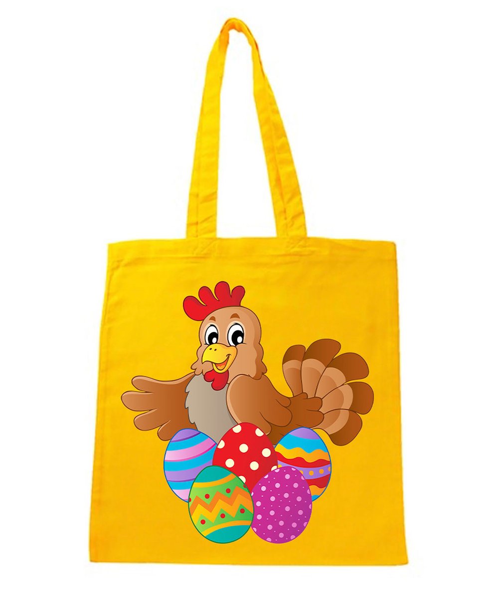 TORBA ŻÓŁTA NA RAMIĘ ŚWIĄTECZNA WIELKANOC ZAJĄC