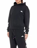 Bluzy damskie - Replay Damska bluza z kapturem, 098 BLACK, XL - miniaturka - grafika 1